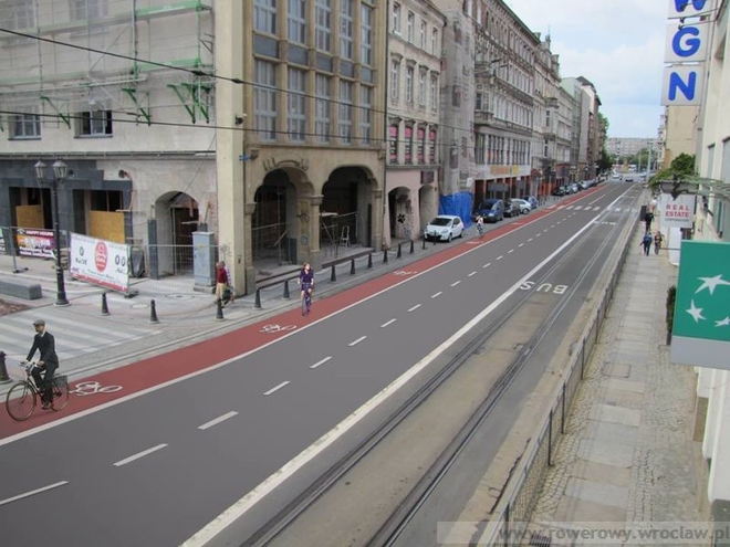 Za milion złotych zbudują nowe trasy rowerowe wokół Rynku. To kluczowy element projektu WBO, arch. M. Osiński/Rowerowy Wrocław