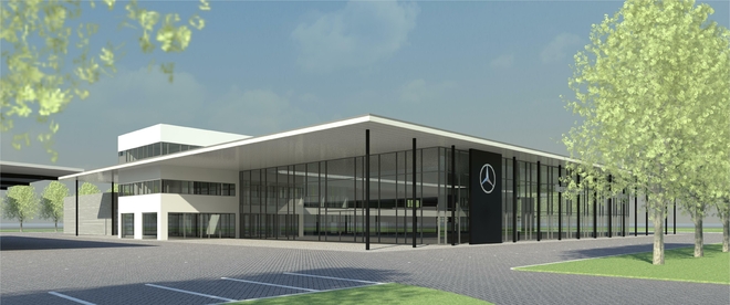 Tak będzie wyglądać nowa siedziba grupy Wróbel, dealera Mercedes Benz