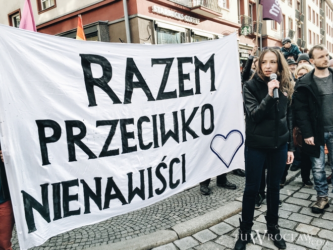 Wrocław przeciwko nienawiści. Zobacz zdjęcia z manifestacji w Rynku, Beata Ratuszniak