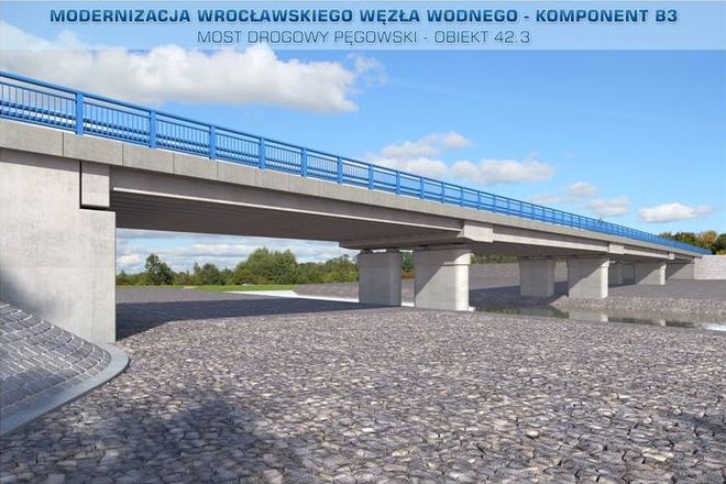Zamykają most Pęgowski. Kierowcy będą jeździć po tymczasowej przeprawie, mat. inwestora/DZMiUW