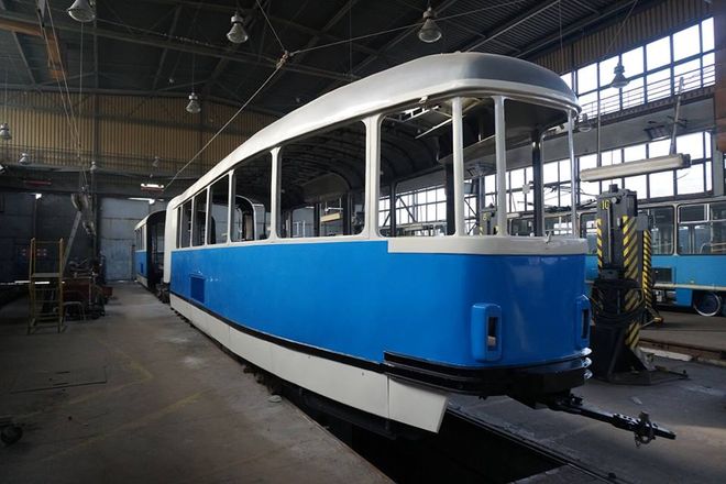 Ten kultowy wrocławski tramwaj powoli znów wygląda, jak za czasów świetności, mat. prasowe/KSTM
