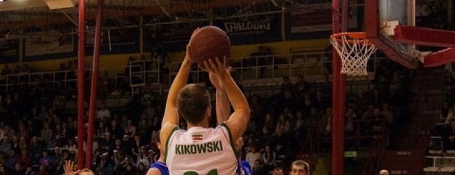 Paweł Kikowski w meczu ze Stelmetem Zielona Góra był najjaśniejszym punktem Śląska Wrocław. 