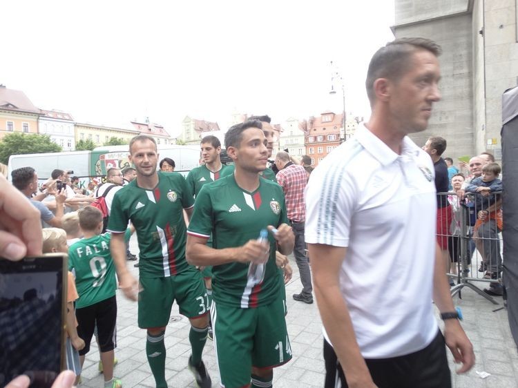 Piłkarze Śląska zaprezentowali się kibicom na wrocławskim Rynku, Andrzej Kaletyn