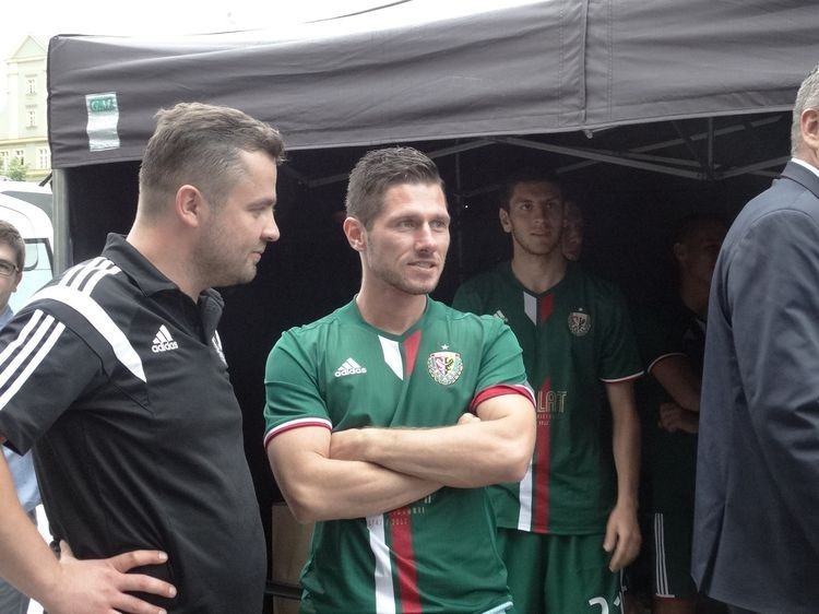 Piłkarze Śląska zaprezentowali się kibicom na wrocławskim Rynku, Andrzej Kaletyn