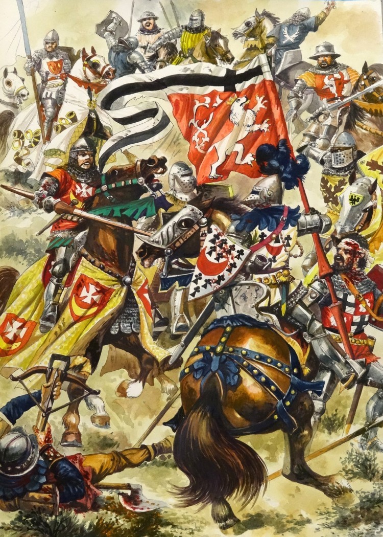 Grunwald 1410. Bohaterowie bitwy – szkice Bodesa w Panoramie Racławickiej, zbiory organizatora