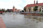 Fala kulminacyjna na Odrze we Wrocławiu. Podtopione plaże miejskie i działki [ZDJĘCIA], Marta Gołębiowska