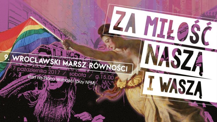 W sobotę przez miasto przejdzie 9. Wrocławski Marsz Równości [TRASA], mat. pras.