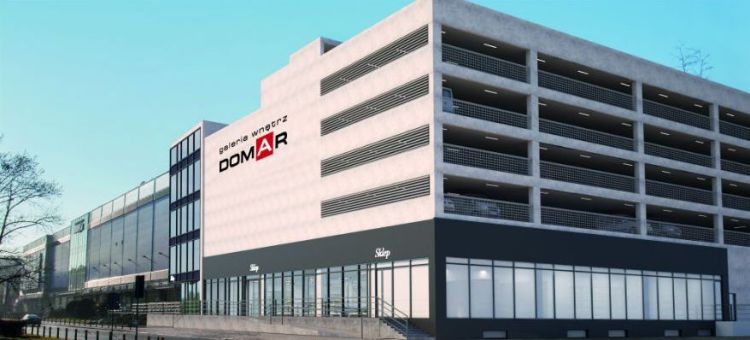 Galeria Domar zaczęła budowę czteropiętrowego parkingu. Będą tam też nowe sklepy [WIZUALIZACJA, MAPKA], Domar