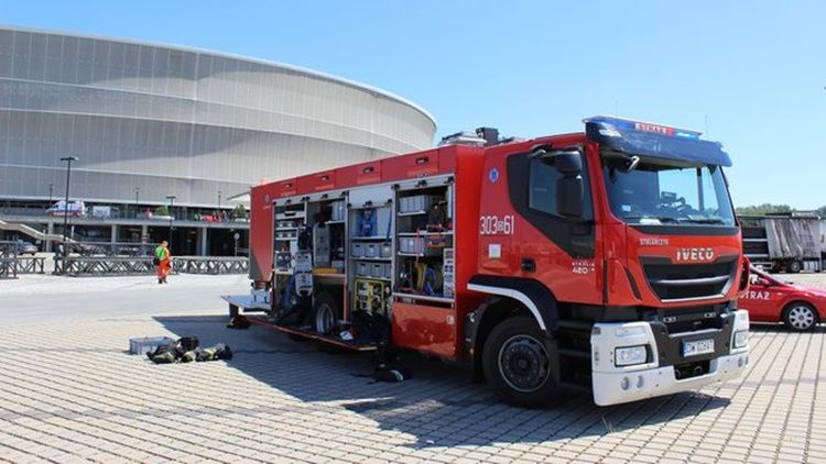 Fałszywy alarm pożarowy na Stadionie Wrocław, archiwum