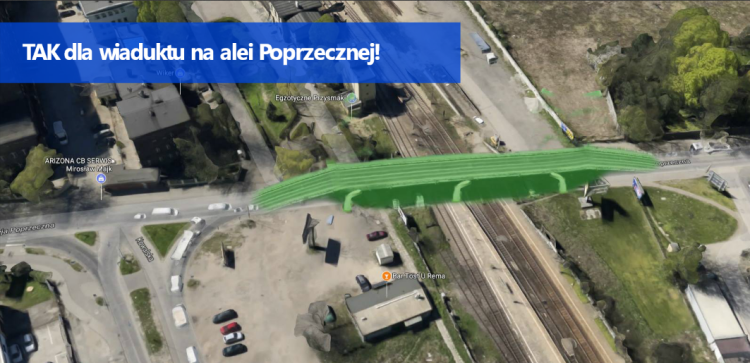 Miasto rozważy budowę wiaduktu na Poprzecznej, mat. Nowy Wrocław