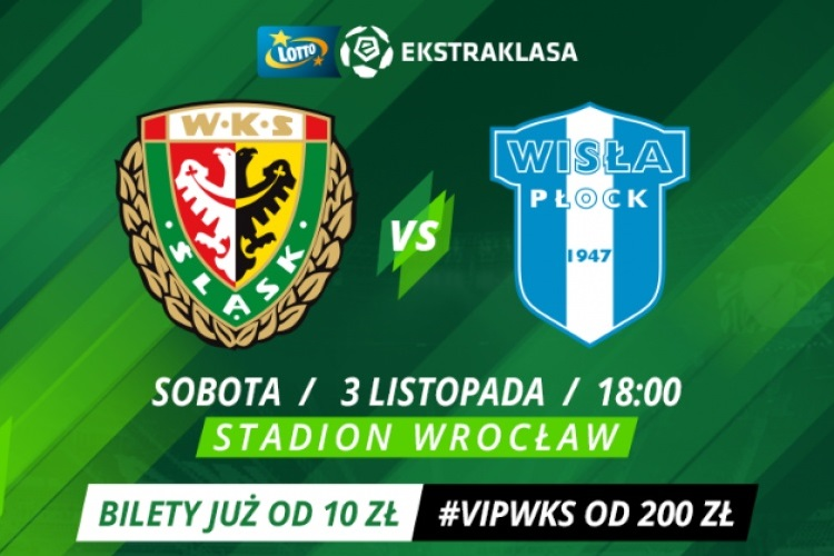 Trwa sprzedaż biletów na mecz Śląska Wrocław z Wisłą Płock, 0