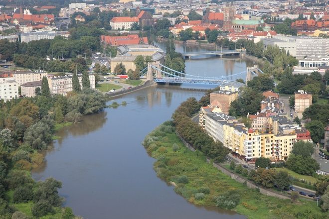 Fala wezbraniowa na Odrze przechodzi przez Wrocław, 0