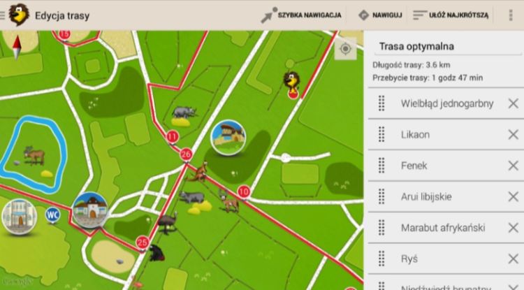 Wrocławski ogród zoologiczny udostępnia swoją mobilną mapę, materiały prasowe