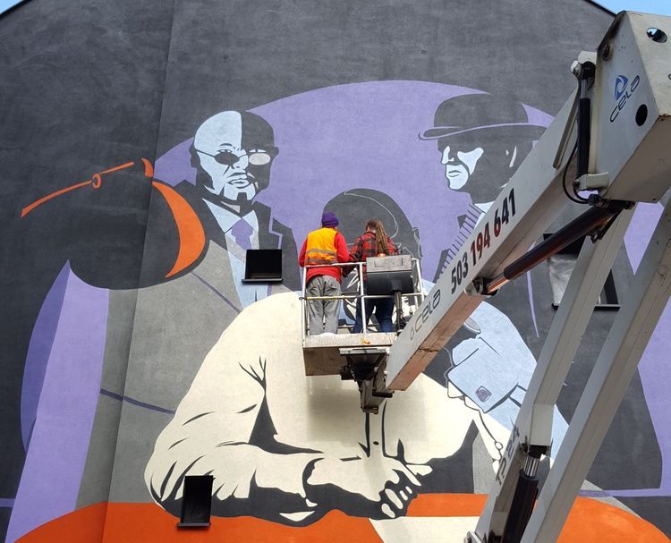 Nowy mural we Wrocławiu w hołdzie dla Marka Krajewskiego, Michał J. Gądek