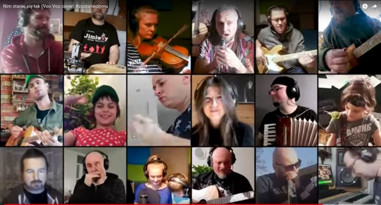Międzynarodowa orkiestra nagrała z domów cover utworu Voo Voo, Youtube