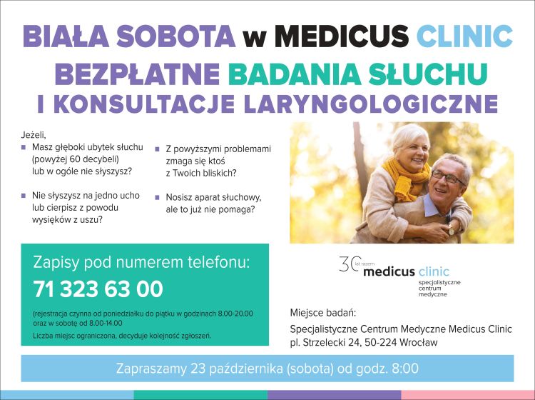 Biała Sobota w Medicus Clinic: Zbadaj swój słuch, zanim będzie za późno!, 0
