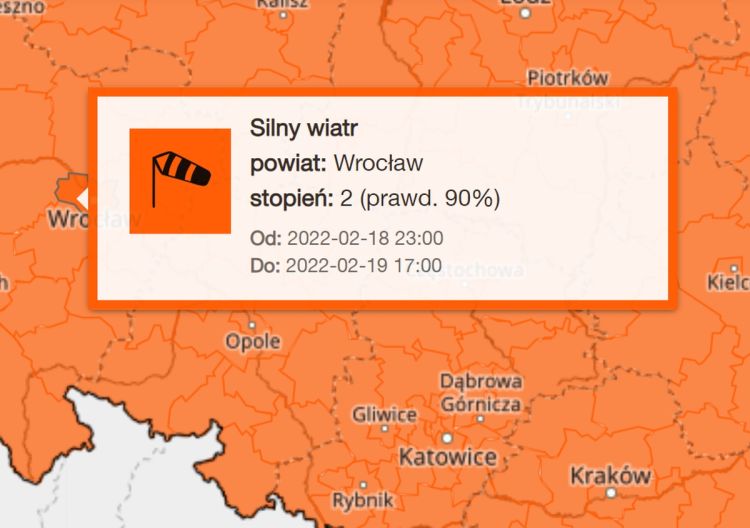 Nowy alarm dla Wrocławia. Znów będzie wichura!, 
