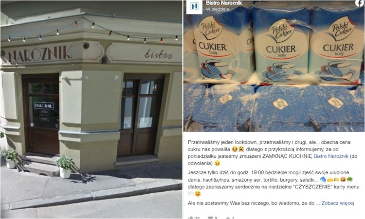 Pub z Wrocławia zamyka kuchnię. Powodem ceny cukru, Google Maps