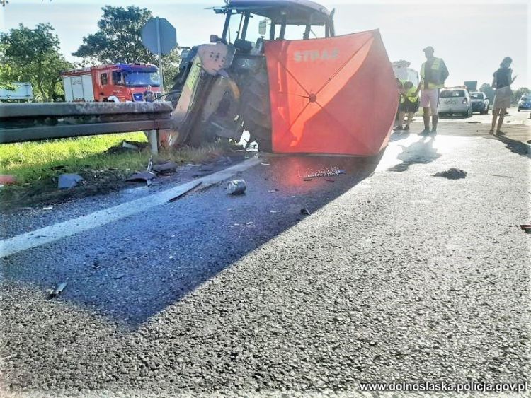 Traktorzysta zginął w wypadku pod Wrocławiem, 