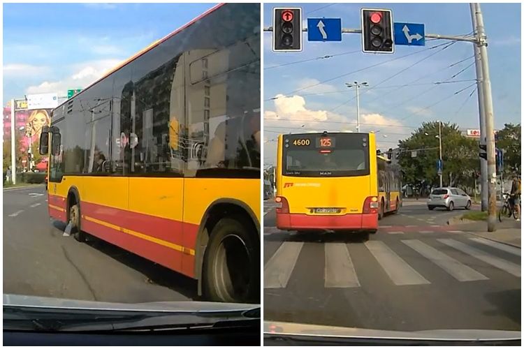Wrocław: niebezpieczna jazda miejskiego autobusu. MPK Wrocław milczy [FILM], facebook/TaxiWroclawInfo