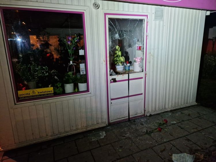 Wrocław: Dwaj pijani romantycy włamali się do kwiaciarni. Jeden chciał ukraść kwiaty dla żony, KMP Wrocław