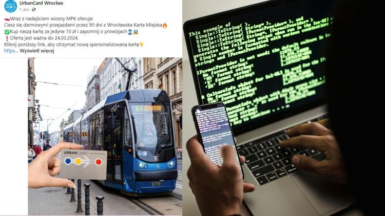 Wrocław: Cyberoszuści podszywają się pod MPK. Nabierają na promocję UrbanCard, Facebook/Pexels.com