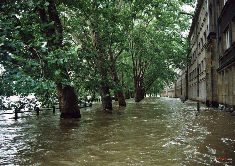 12 lipca 1997 wielka woda zalała Wrocław, labeo7, archiwum Uniwersytetu Wrocławskiego/fotopolska.eu