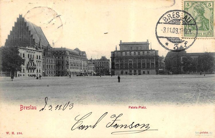 Rok 1903. Plac Wolności - widok w kierunku wschodnim., fotopolska.eu