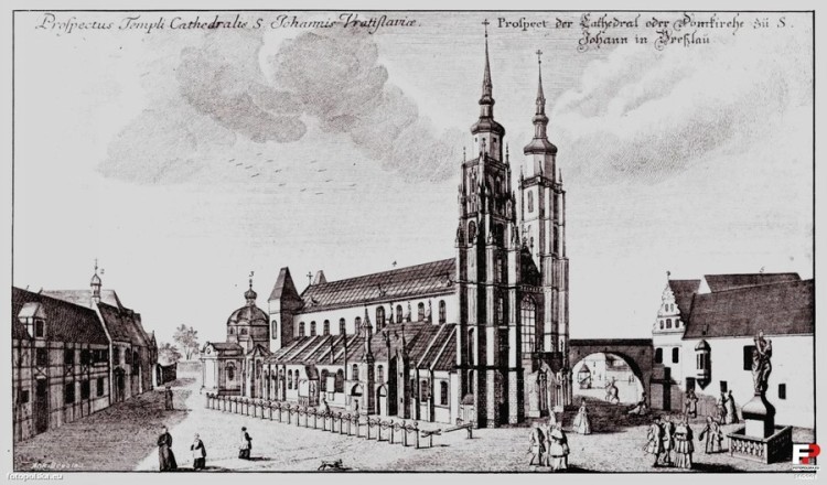 Wrocław dawniej i dziś: plac Katedralny, fotopolska.eu