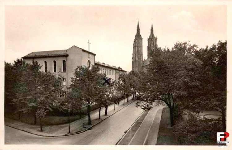 Wrocław dawniej i dziś: plac Katedralny, fotopolska.eu