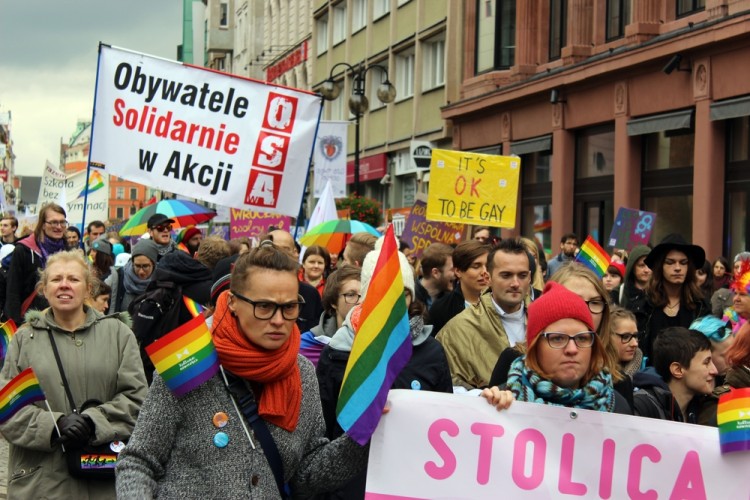 Przez Wrocław przeszedł Marsz Równości (DUŻO ZDJĘĆ), Bartosz Senderek