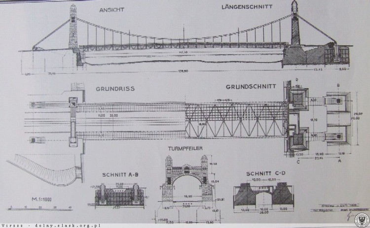 Projekt mostu Cesarskiego z 1906 lub 1908 r., Fotopolska.eu