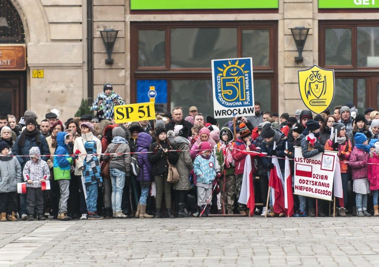 Radosna Parada Niepodległości przeszła ulicami Wrocławia [DUŻO ZDJĘĆ], Damian Filipowski