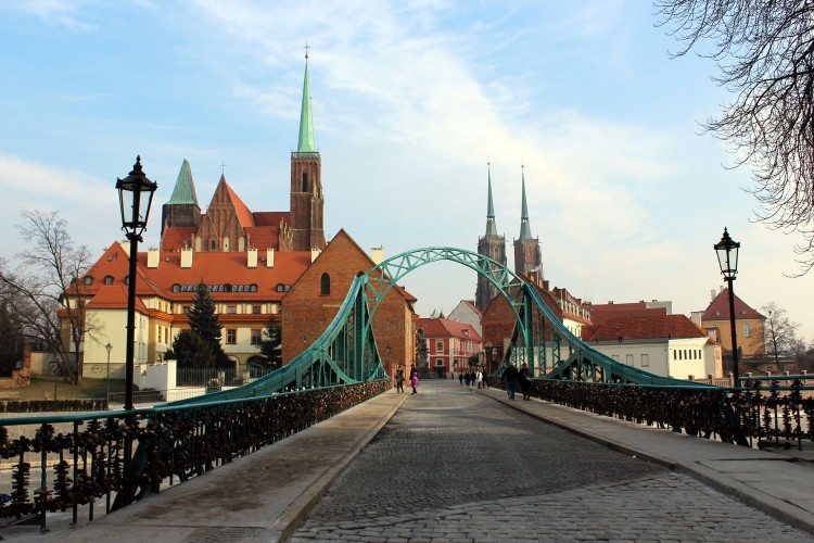 Wrocław dawniej i dziś: most Tumski, fotopolska.eu