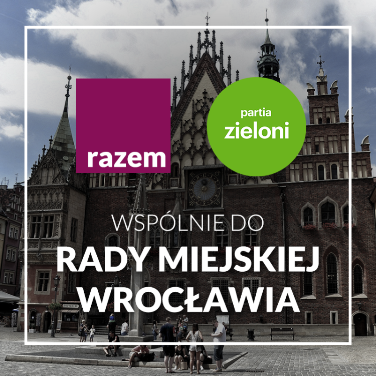 Razem i Partia Zieloni kandydują wspólnie do Rady Miejskiej Wrocławia [ZDJĘCIA, WIDEO], mat. pras.