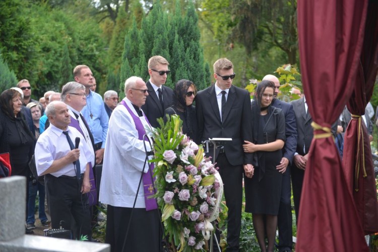 Tłumy pożegnały Adama Wójcika na cmentarzu Grabiszyńskim [ZDJĘCIA], Wojciech Bolesta