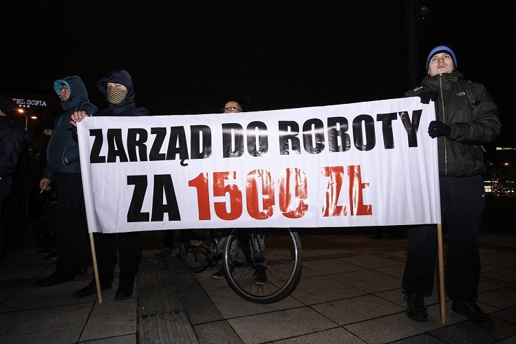 Protest pracowników Poczty Polskiej przy Dworcu PKP, Magda Pasiewicz