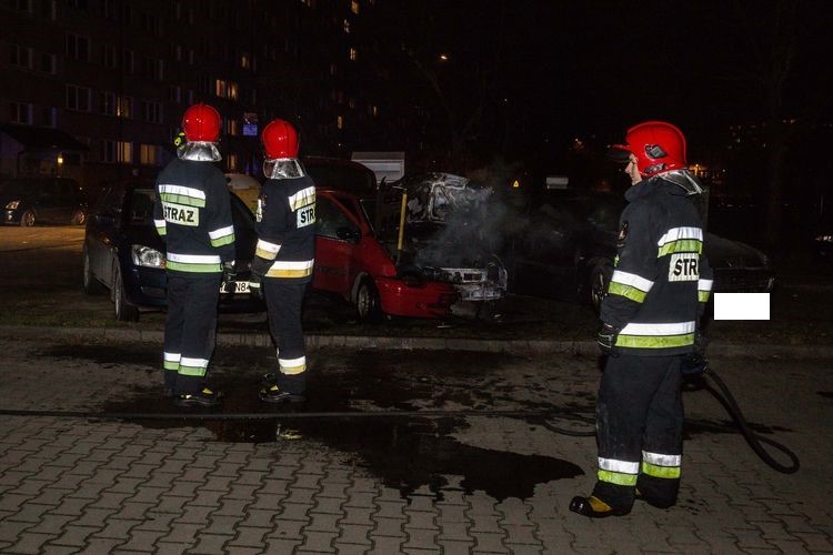Pożar auta na rogu Bobrzej i Rysiej [ZDJĘCIA], Magda Pasiewicz