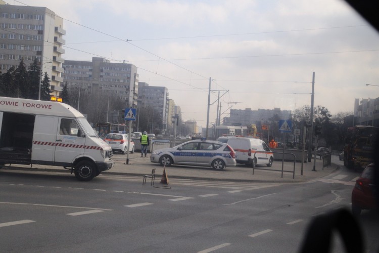 Tramwaj wykoleił się na pl. Strzegomskim. Ruch był sparaliżowany przez cztery godziny [ZDJĘCIA], Magda Pasiewicz