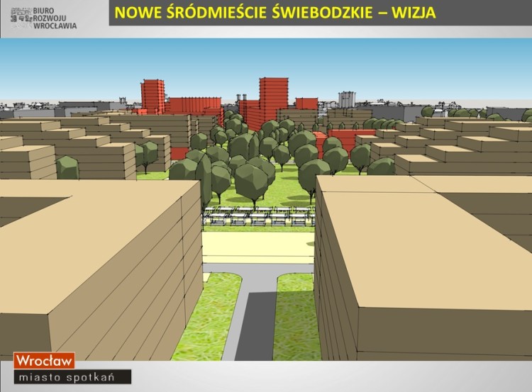 „Śródmieście Świebodzkie” – miasto chce zbudować nowoczesne osiedle w miejscu targowiska [WIZUALIZACJE], mat. UM Wrocławia