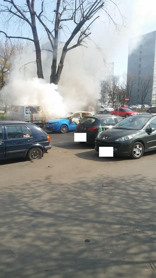 Na ulicy Inowrocławskiej spłonął samochód [ZDJĘCIA], Mateusz Żmuda