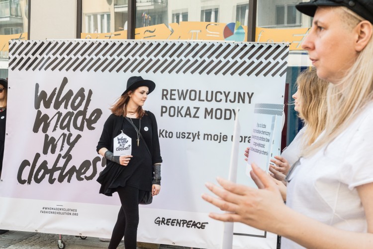 Rewolucyjny pokaz mody Greenpeace na Oławskiej, Magda Pasiewicz