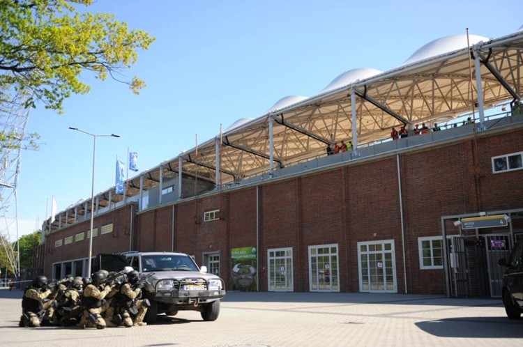 Ćwiczenia wojskowe przy Stadionie Olimpijskim, mat. organizatora / MCS Wrocław