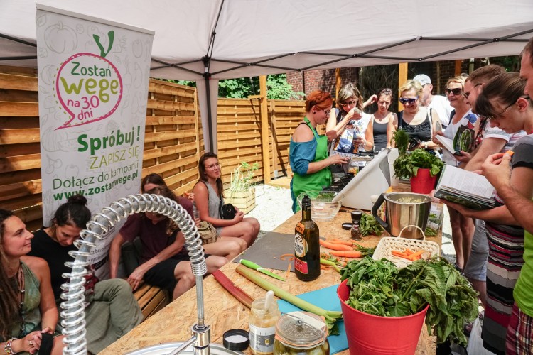 Ekologiczne przysmaki i pokaz kuchni wegetariańskiej na Bazarze Smakoszy [ZDJĘCIA], Magda Pasiewicz