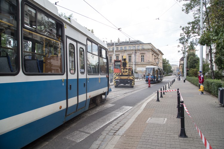 Wykolejenie i zderzenie dwóch tramwajów w centrum [ZDJĘCIA], Magda Pasiewicz
