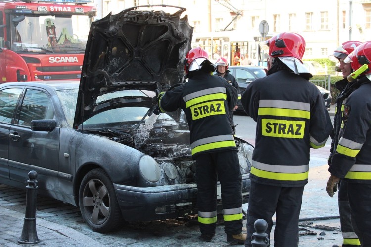 Pożar samochodu w centrum Wrocławia [ZDJĘCIA], Paweł Prochowski