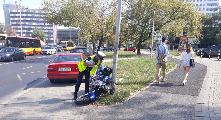 Wypadek na Swobodnej. 26-letni motocyklista trafił do szpitala [ZDJĘCIA], Michał Hernes