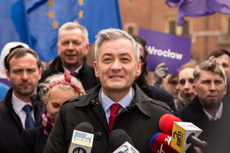 Wrocław: Biedroń i jego partner przedstawili kandydatki i kandydatów do europarlamentu [ZDJĘCIA], Magda Pasiewicz