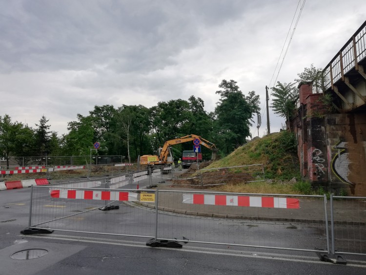 Trwa budowa tramwaju na Popowice, mih, mgo