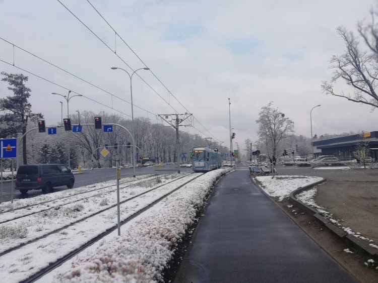 We Wrocławiu spadł śnieg [ZDJĘCIA], Michał Hernes